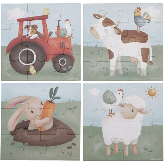 Little Dutch | Puzzle 4 en 1 Little Farm