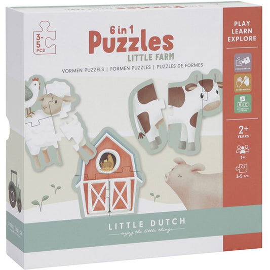 Little Dutch | Puzzle 6 en 1 Little Farm