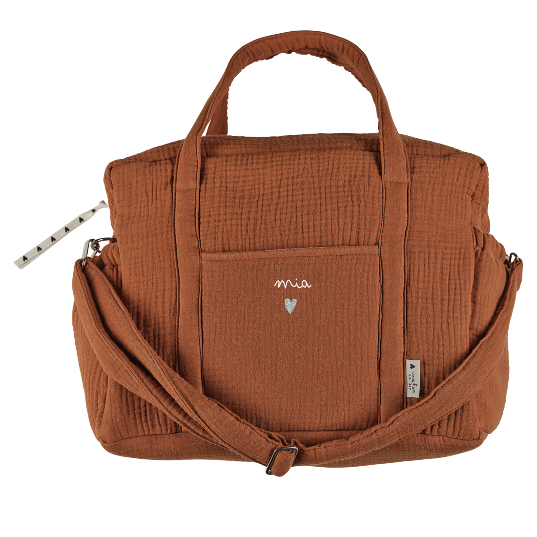 Atelier Wagram - Sac a langer gaze Caramel
