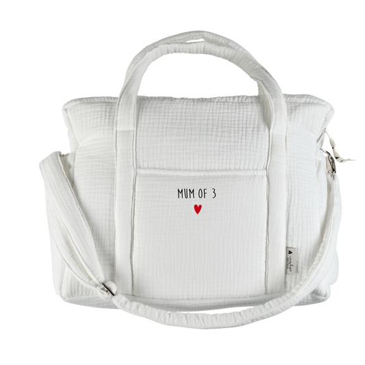 Atelier Wagram - Sac a langer gaze Ecru