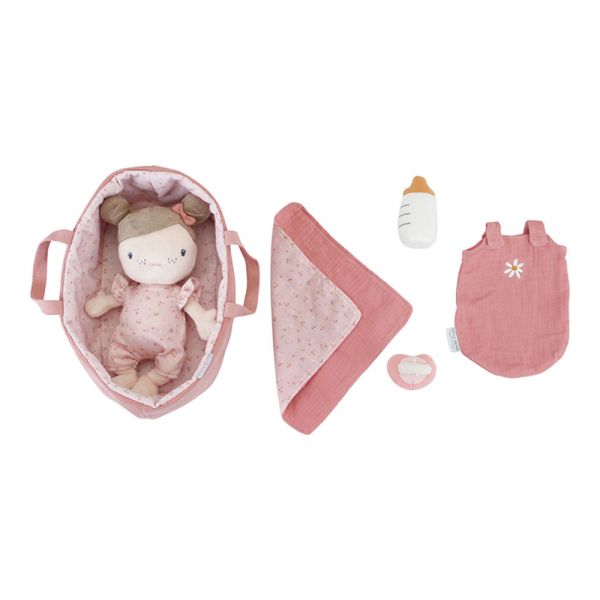 Little dutch - Set couffin poupon bébé Rosa